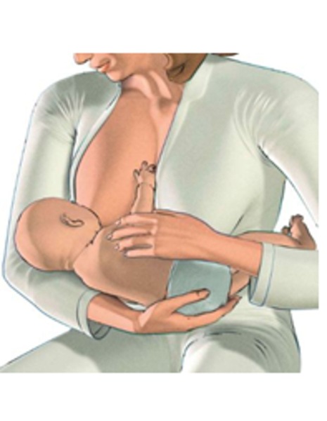 medela advice cradle position breastfeeding